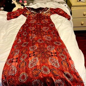 Bohemian style, maxi dress, never been worn